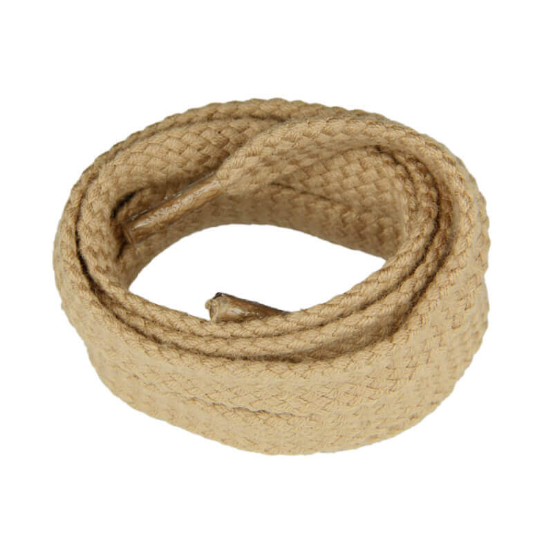 flat tan shoe laces