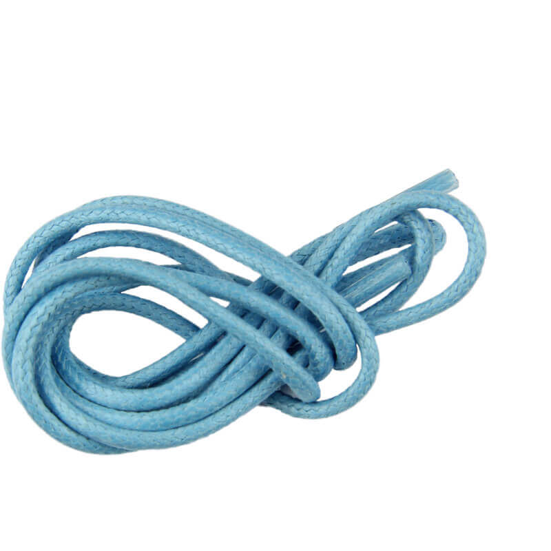 Lacets ronds cirés Bleu Ciel Lacets ronds cirés Bleu Ciel