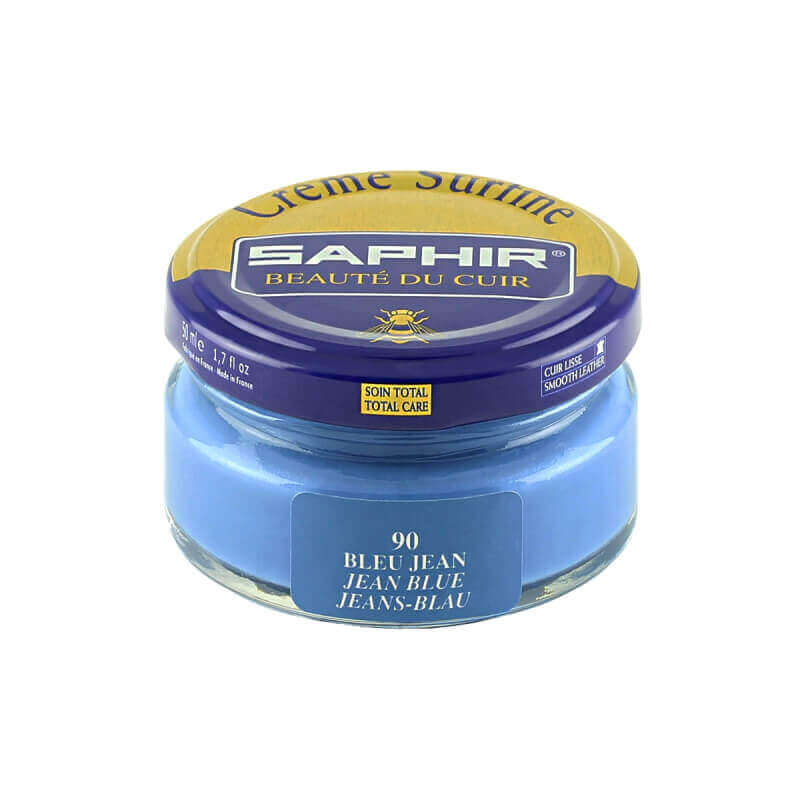 Cirage bleu jean SAPHIR - Crème Surfine Cirage bleu jean SAPHIR - Crème Surfine