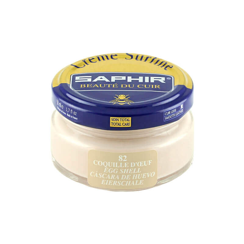 Cirage blanc coquille d'oeuf SAPHIR - Crème Surfine Cirage blanc coquille d'oeuf SAPHIR - Crème Surfine