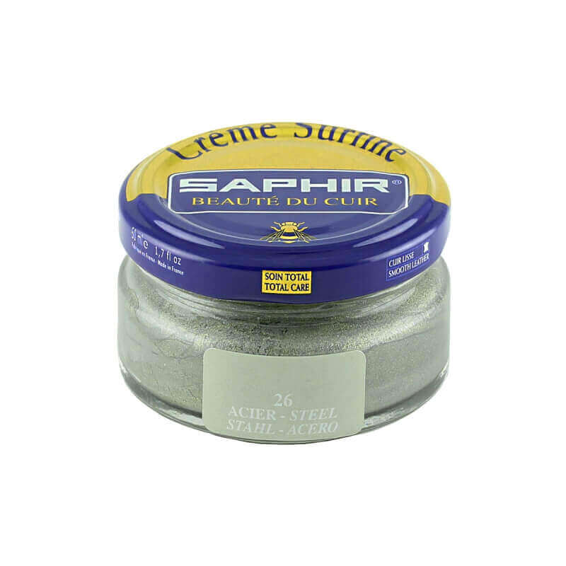 Saphir Steel Grey Superfine Shoe Cream Saphir Steel Grey Superfine Shoe Cream