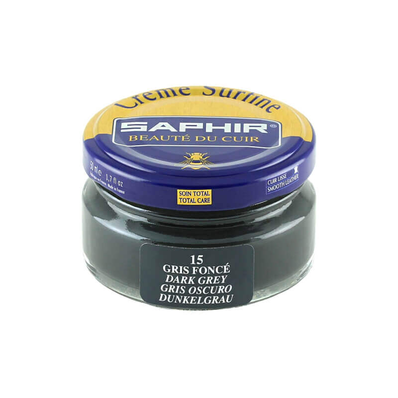 Cirage gris foncé SAPHIR - Crème Surfine Cirage gris foncé SAPHIR - Crème Surfine