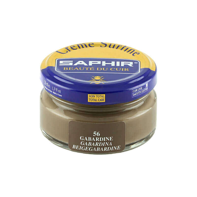 Cirage couleur gabardine SAPHIR - Crème Surfine Cirage couleur gabardine SAPHIR - Crème Surfine