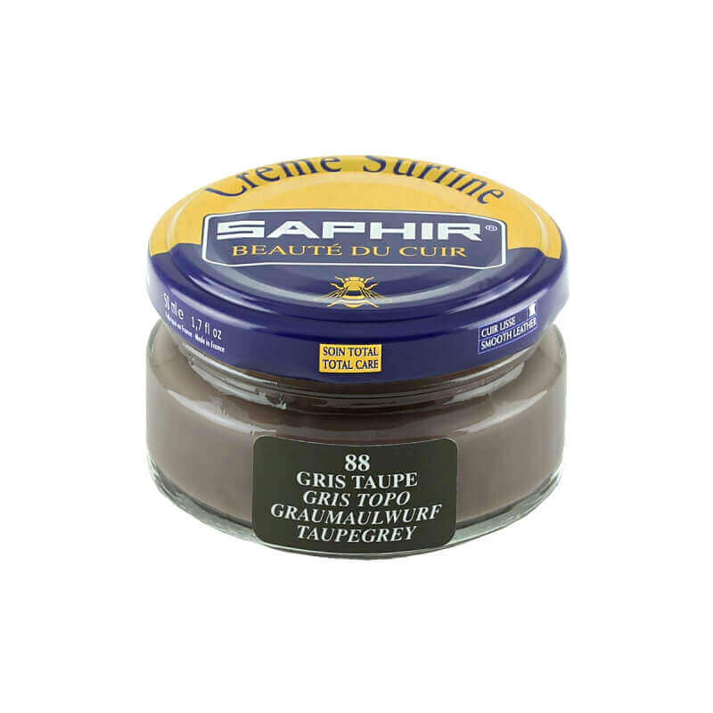 Cirage gris taupe SAPHIR - Crème Surfine Cirage gris taupe SAPHIR - Crème Surfine