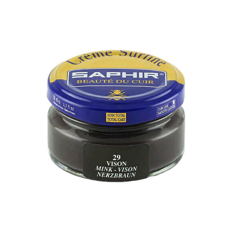 Cirage gris vison SAPHIR - Crème Surfine Cirage gris vison SAPHIR - Crème Surfine
