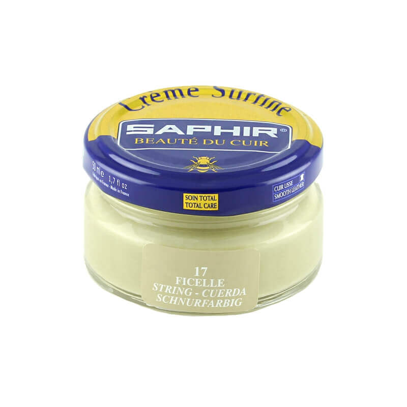 Cirage jaune ficelle SAPHIR - Crème Surfine Cirage jaune ficelle SAPHIR - Crème Surfine