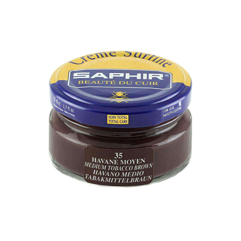 Saphir Medium Havana Brown Superfine Shoe Cream Saphir Medium Havana Brown Superfine Shoe Cream