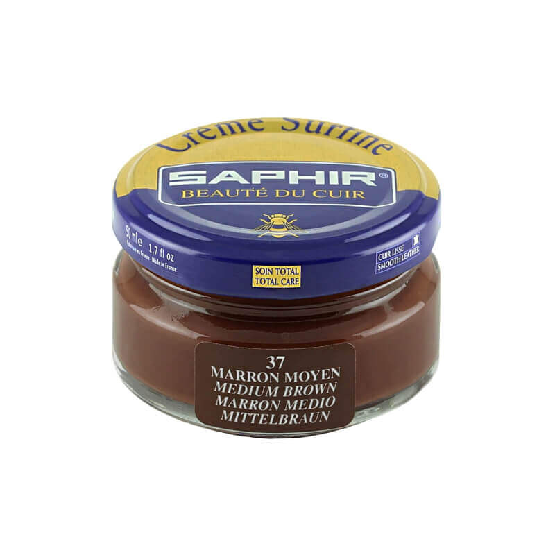 Cirage marron moyen SAPHIR - Crème Surfine Cirage marron moyen SAPHIR - Crème Surfine