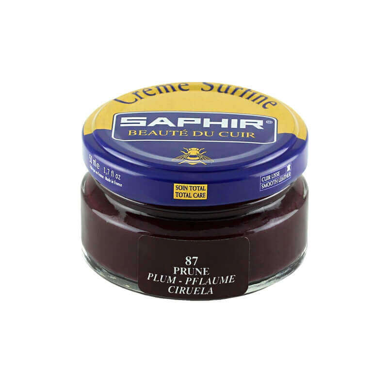 Cirage marron violet prune SAPHIR - Crème Surfine Cirage marron violet prune SAPHIR - Crème Surfine