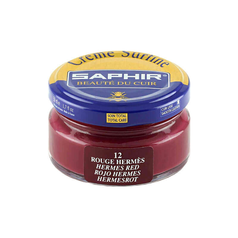 Cirage rouge hermès SAPHIR - Crème Surfine Cirage rouge hermès SAPHIR - Crème Surfine