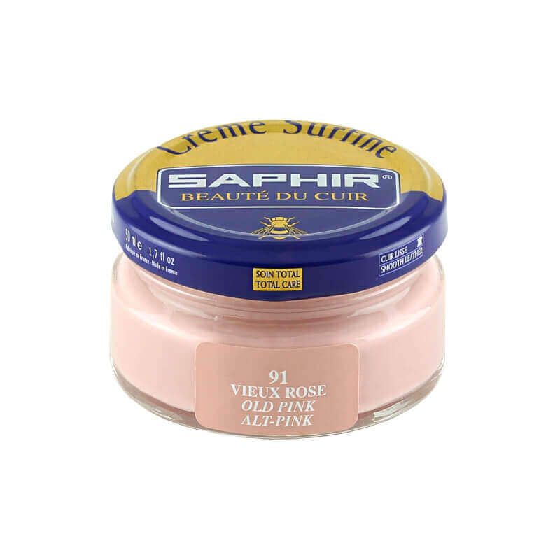 Cirage vieux rosé SAPHIR - Crème Surfine Cirage vieux rosé SAPHIR - Crème Surfine