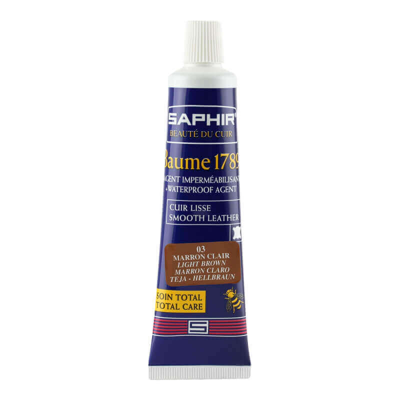 Cirage SAPHIR marron clair - crème de luxe en tube Cirage SAPHIR marron clair - crème de luxe en tube