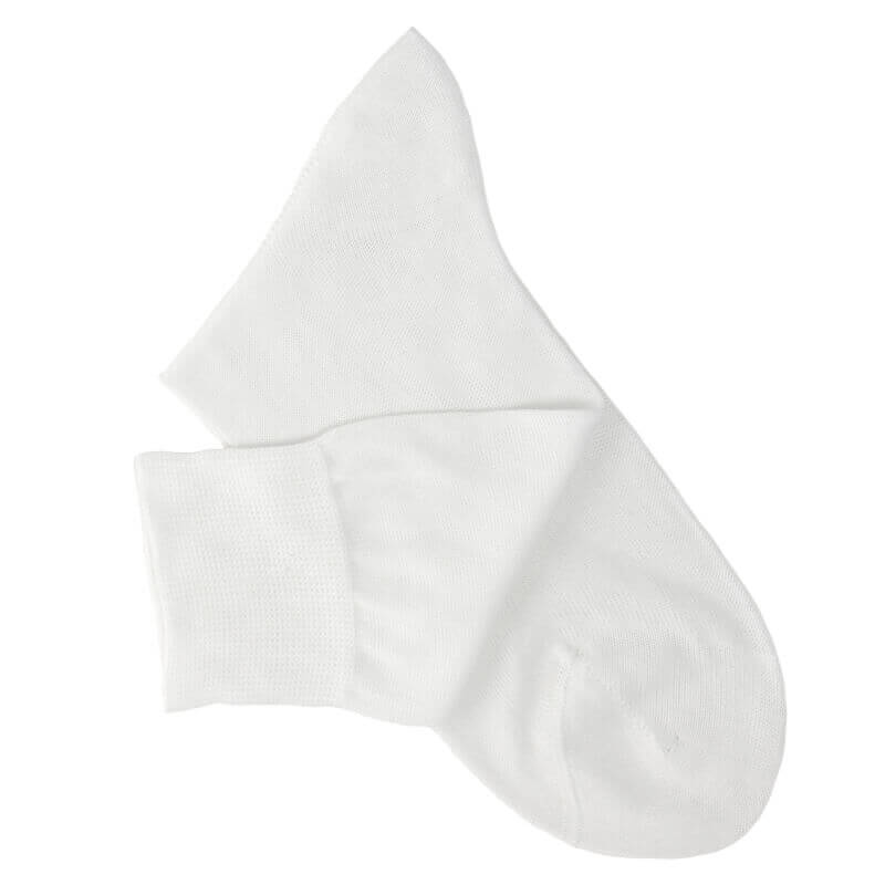 White Cotton Lisle Socks White Cotton Lisle Socks