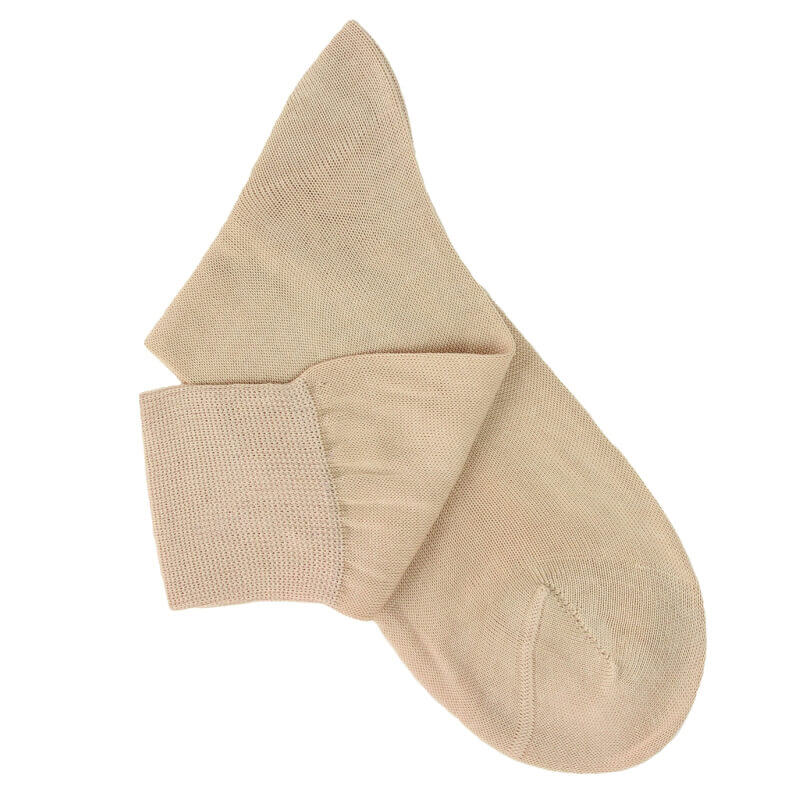Chaussettes maille rasée beige Chaussettes maille rasée beige