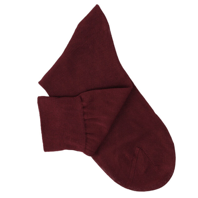 Burgundy Cotton Lisle Socks Burgundy Cotton Lisle Socks