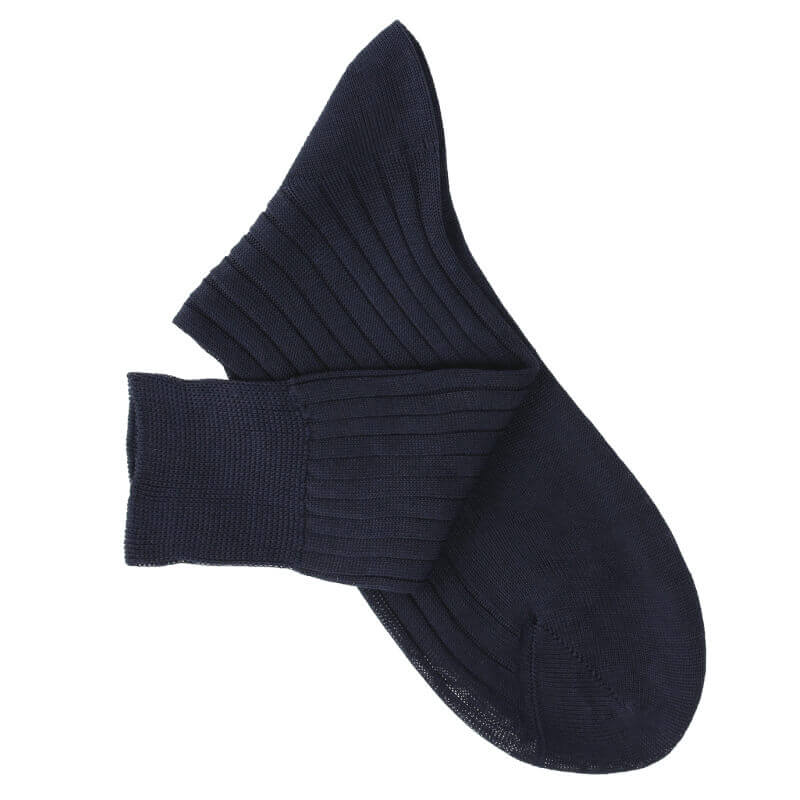 Chaussettes fil d'Ecosse bleu marine Chaussettes fil d'Ecosse bleu marine