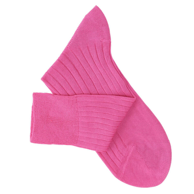 Chaussettes fil d'Ecosse fushia Chaussettes fil d'Ecosse fushia