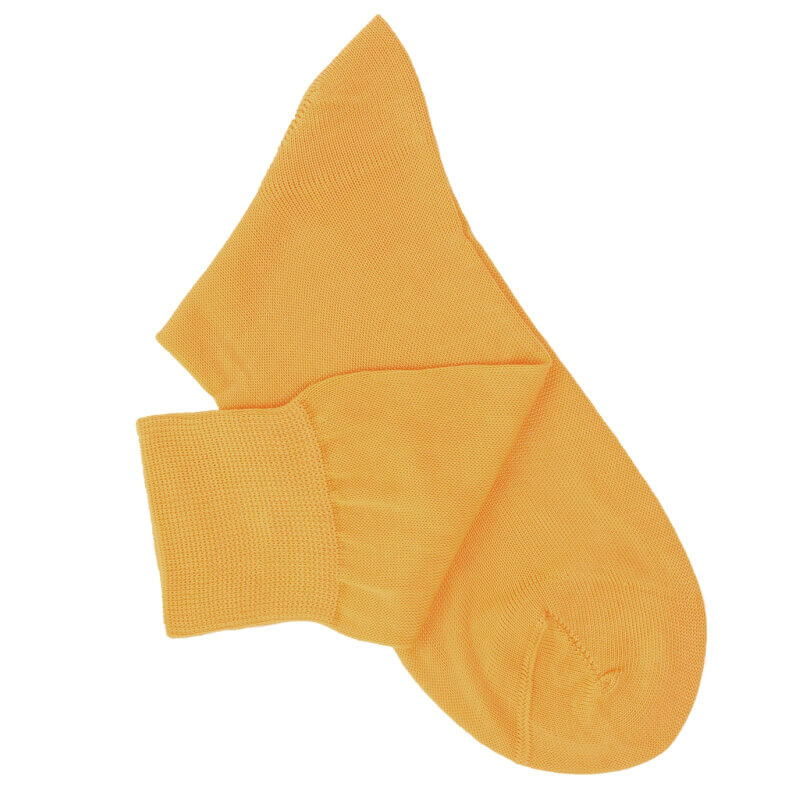 Yellow Orange Cotton Lisle Socks Yellow Orange Cotton Lisle Socks