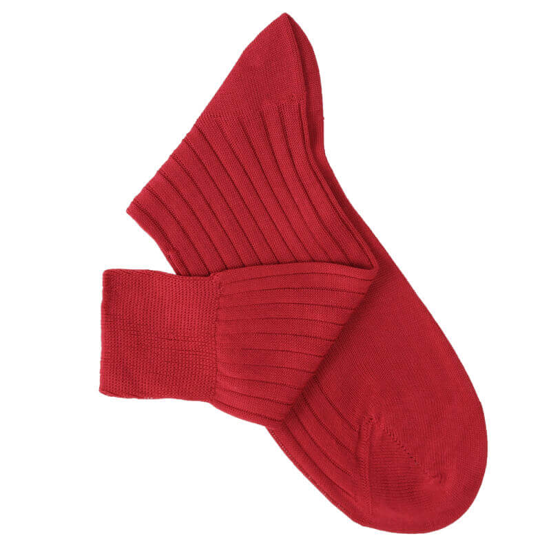 Chaussettes fil d'Ecosse rouge Chaussettes fil d'Ecosse rouge
