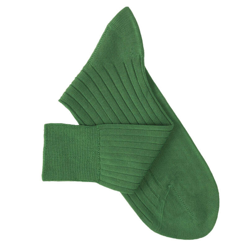 Chaussettes fil d'Ecosse vert jardin Chaussettes fil d'Ecosse vert jardin