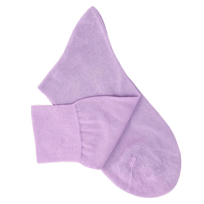 Chaussettes maille rasée parme Chaussettes maille rasée parme