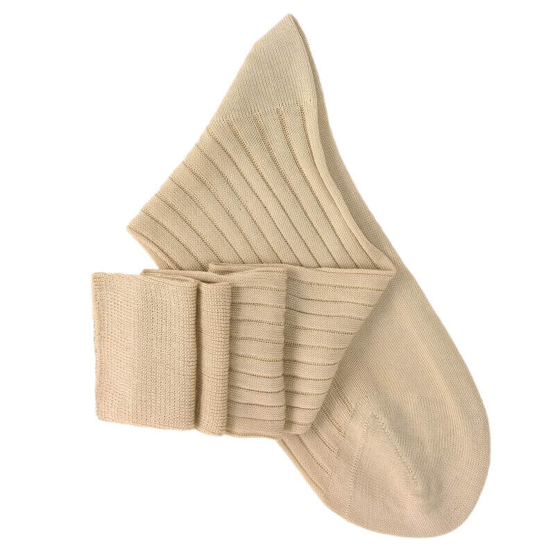 Beige Lisle Knee High Socks Beige Lisle Knee High Socks