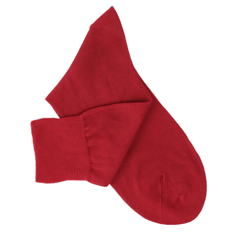 Red Cotton Lisle Socks Red Cotton Lisle Socks