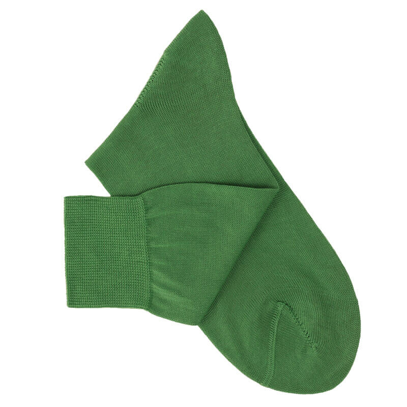 Chaussettes maille rasée vert jardin Chaussettes maille rasée vert jardin