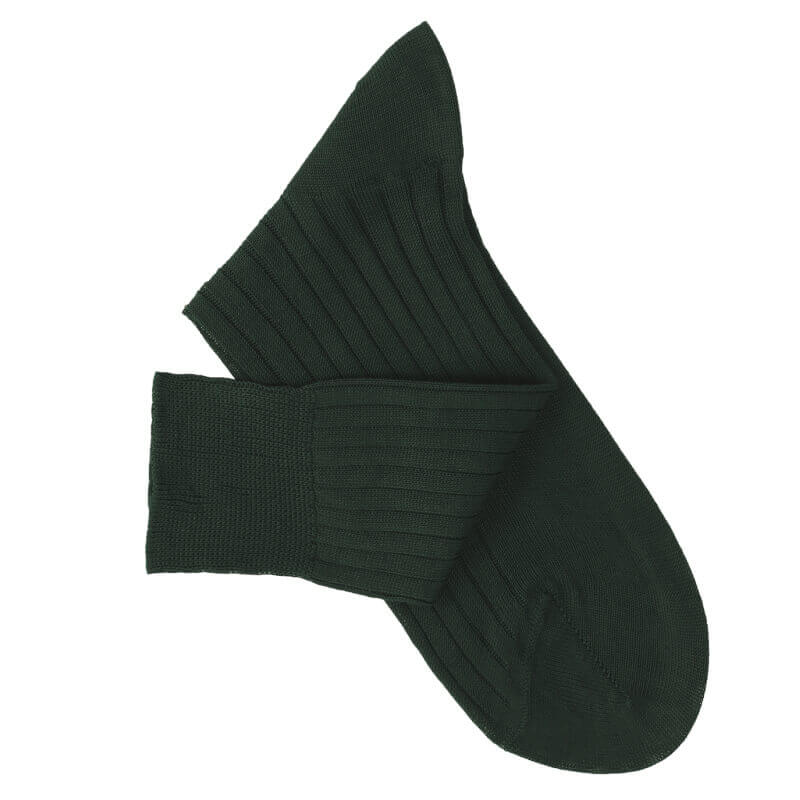 Dark Green Lisle Socks Dark Green Lisle Socks