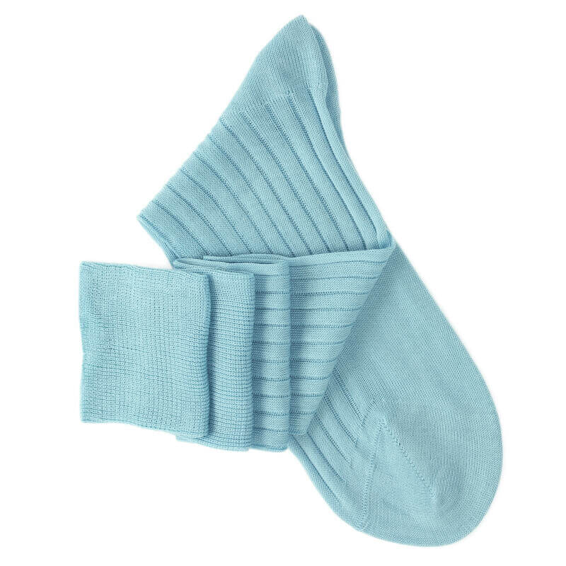 Chaussettes mi-bas turquoise Chaussettes mi-bas turquoise
