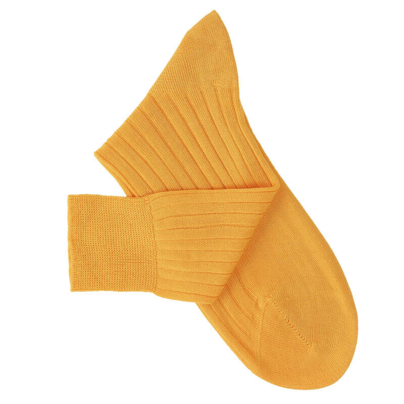 Yellow-Orange Lisle Socks Yellow-Orange Lisle Socks