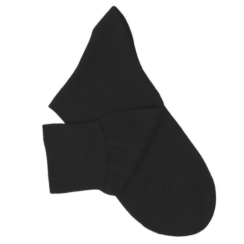 Chaussettes maille rasée noir Chaussettes maille rasée noir