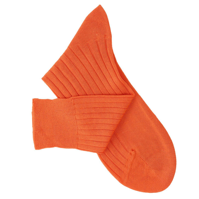 Orange Lisle Socks Orange Lisle Socks