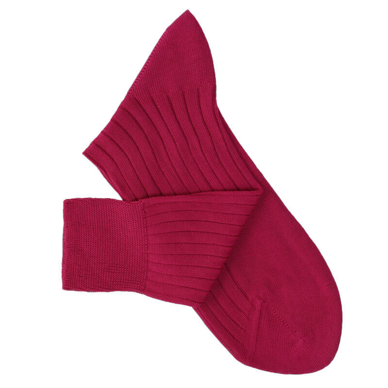 Chaussettes fil d'Ecosse cerise Chaussettes fil d'Ecosse cerise