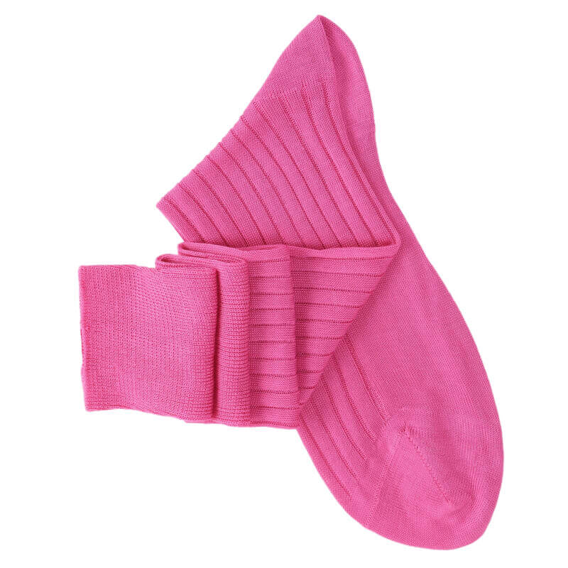 Chaussettes mi-bas fushia Chaussettes mi-bas fushia
