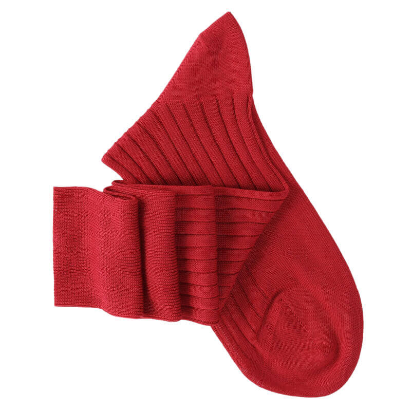 Chaussettes mi-bas rouge Chaussettes mi-bas rouge