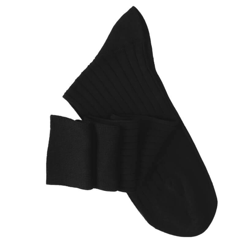 Black Lisle Knee High Socks Black Lisle Knee High Socks