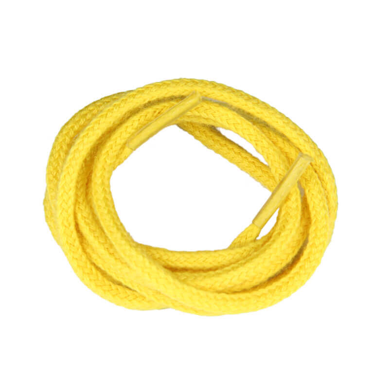 Lacets de couleur : jaune - 100% coton Lacets de couleur : jaune - 100% coton